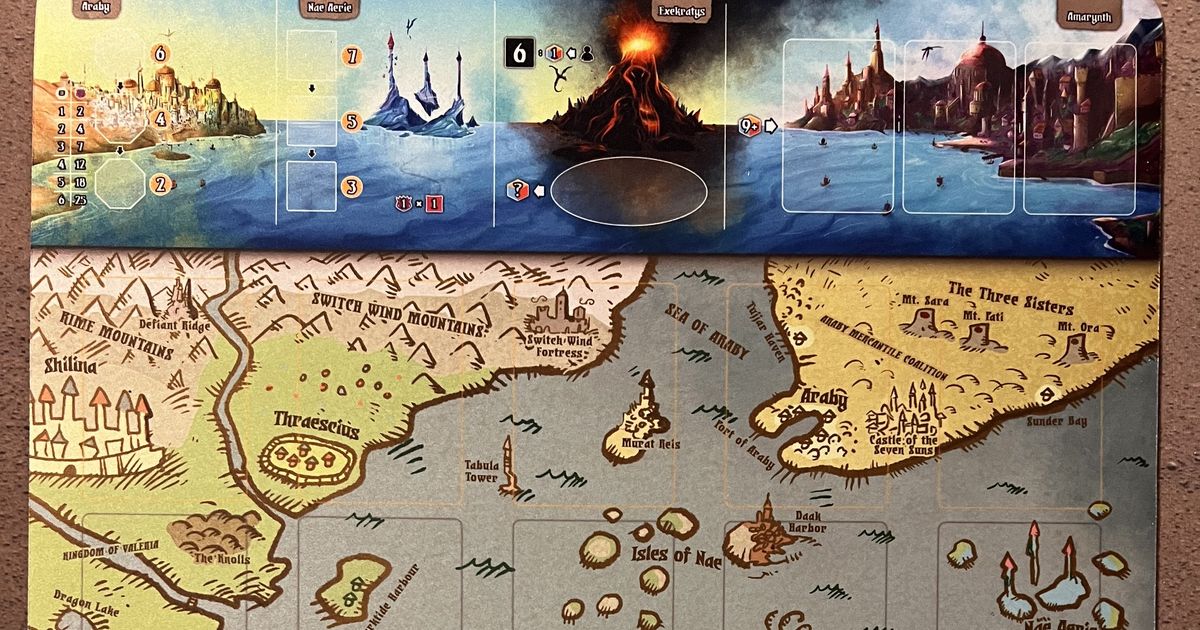 Valeria Card Kingdoms Darksworn Playmat Board Game Accessory