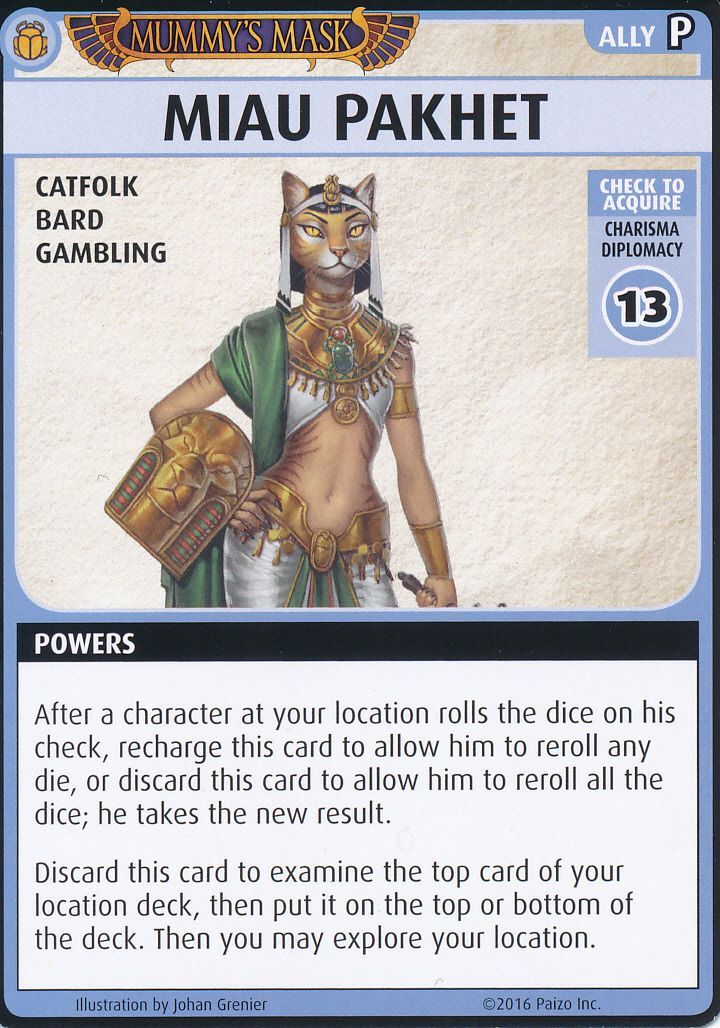 Pathfinder Adventure Card Game: Mummy's Mask – "Miau Pakhet" Promo Card