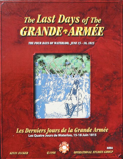 The Last Days of the Grande Armee OSG game new sealed in original shrink wrap 