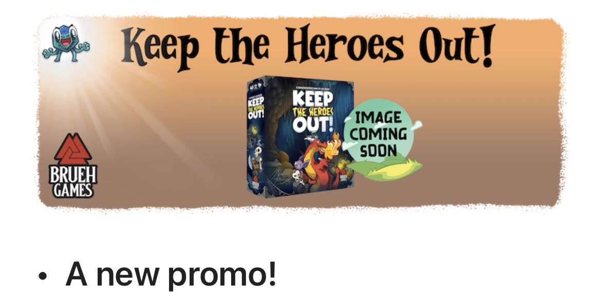 Dice Tower Promo Keep the Heroes Out!