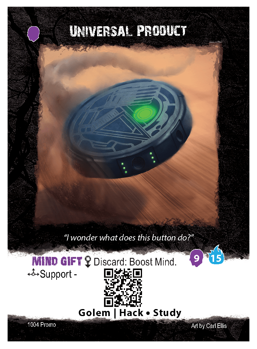 Apocrypha Adventure Card Game: Universal Product Promo Card box art