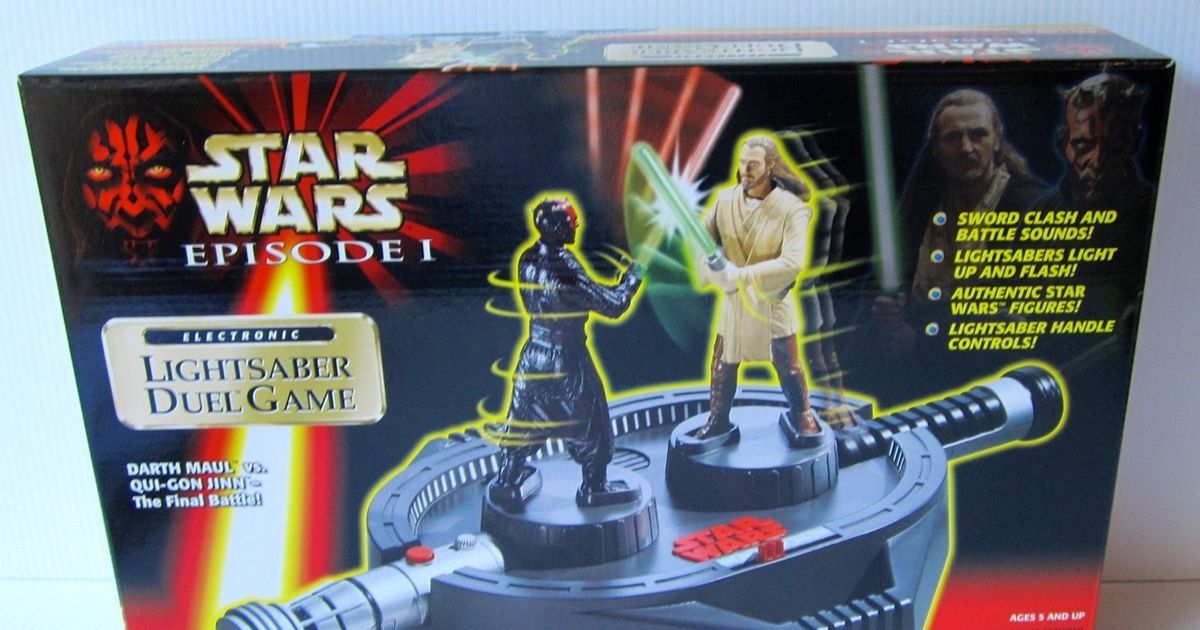 Star Wars Episode I Electronic Lightsaber Duel Game Board
