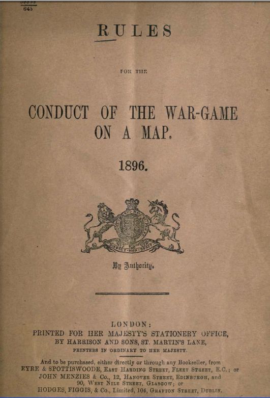 Rules for the conduct of the war-game on a map 1896
