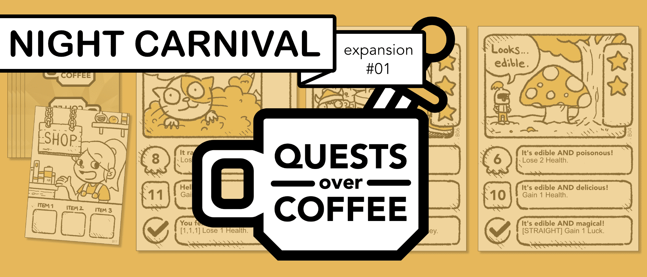 Quests Over Coffee: Expansion #01 – Night Carnival