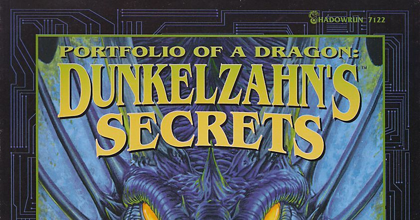 Portfolio of a Dragon: DUNKELZAHN'S SECRETS Book Shadowrun Sourcebook 7122 FASA | #2185775440
