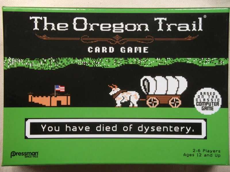 The Oregon Trail Card Game box art