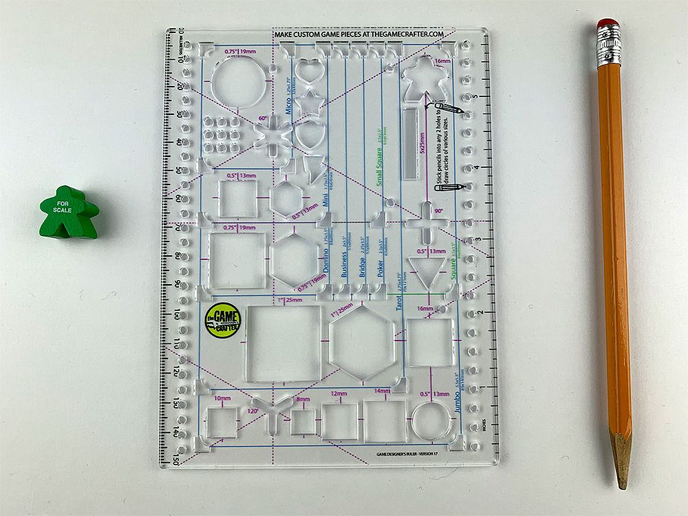 Game Designer's Ruler | The Game Crafter, LLC