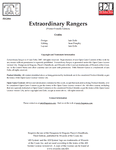 RPG Item: Extraordinary Rangers