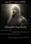 Issue: Rolemaster Blog Monthly (Issue 3 - July 2017)