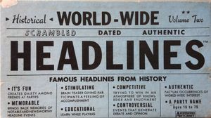World-Wide Headlines: Volume Two – Historical Events