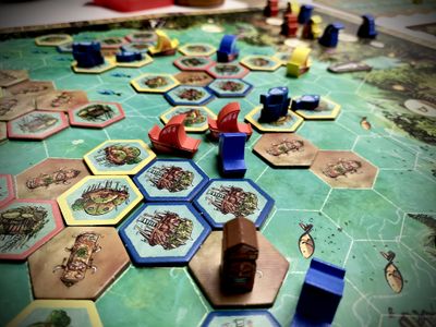 Feya's Swamp game board and components