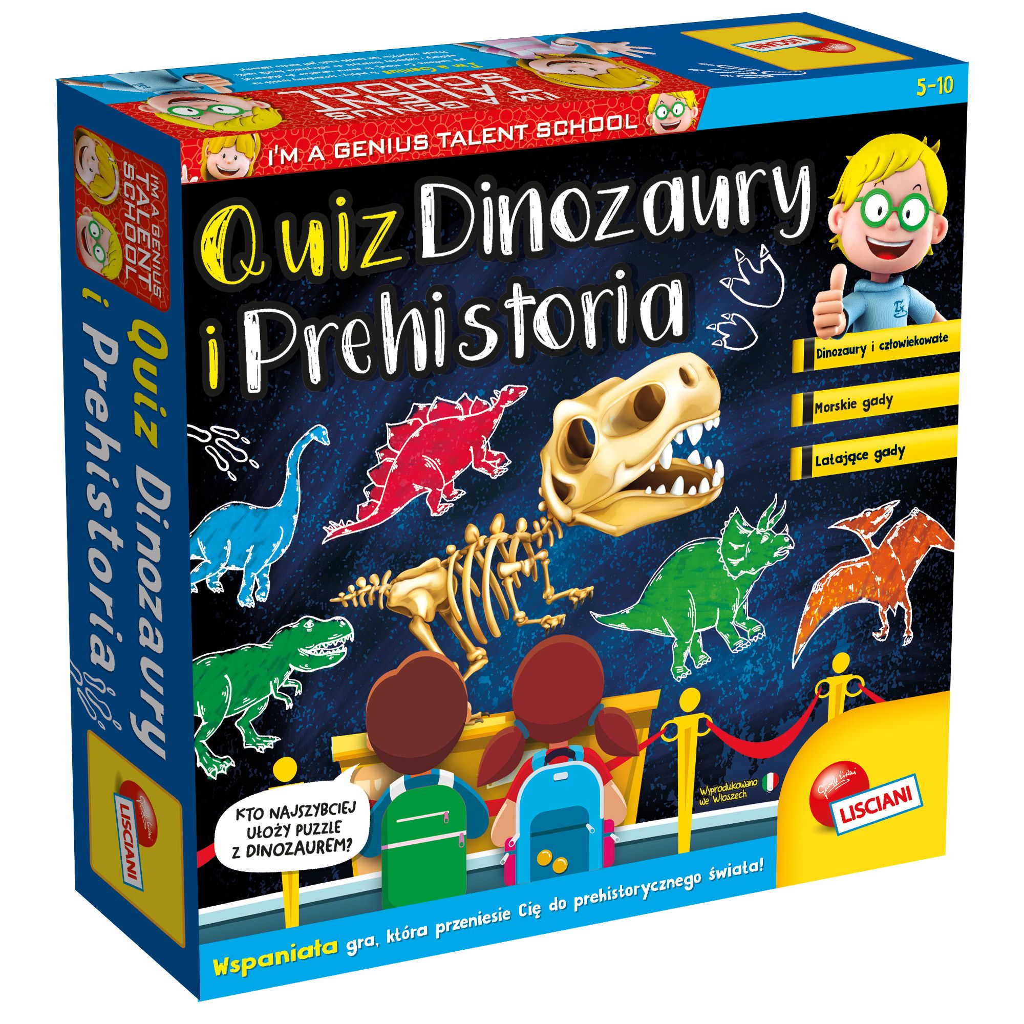 Cover art for I'm a Genius Talent School: Quiz dinozaury i prehistoria