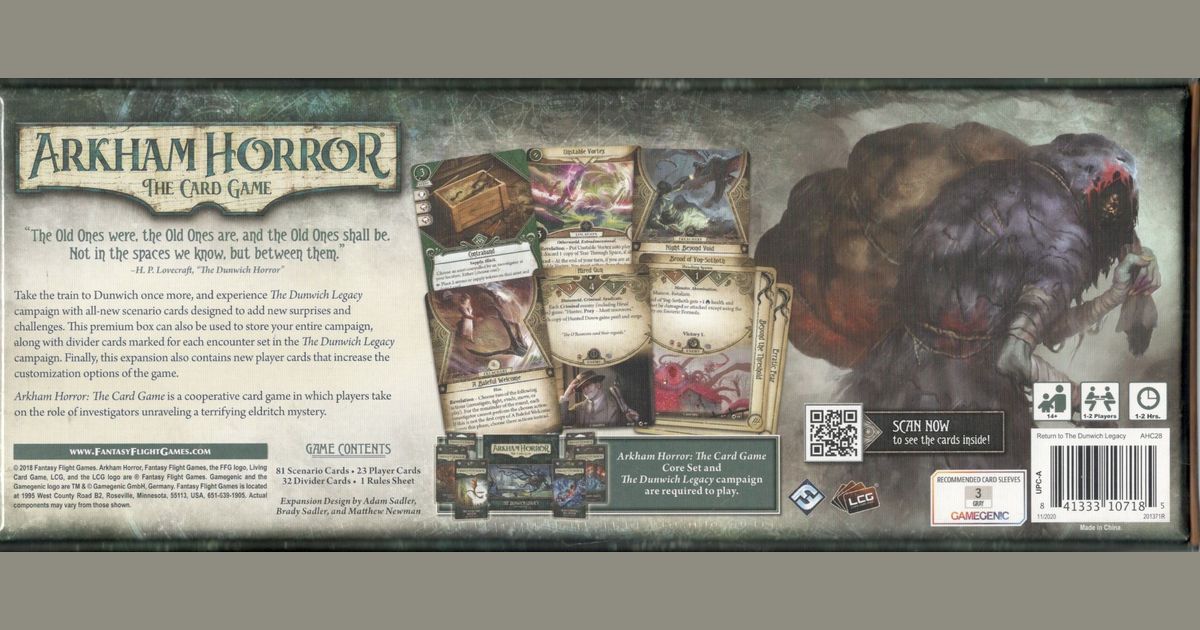 Arkham Horror: The Card Game – Return to the Dunwich Legacy 
