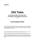 RPG Item: ULP3-01: Old Tales