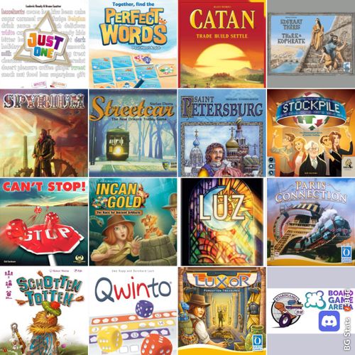 Games played at the second BGTG Online Mini-Con