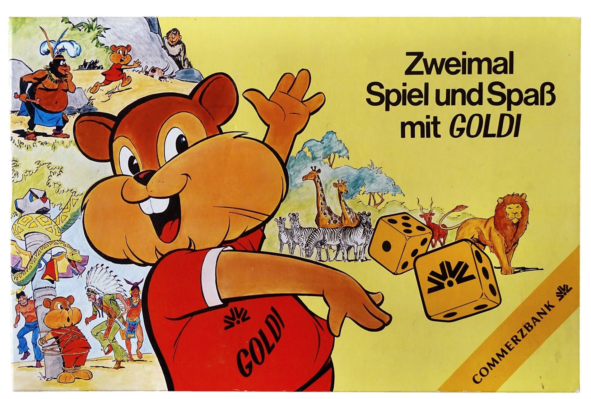 Zweimal Spiel und Spaß mit Goldi doboz