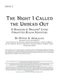 RPG Item: BALD1-2: The Night I Called the Undead Out