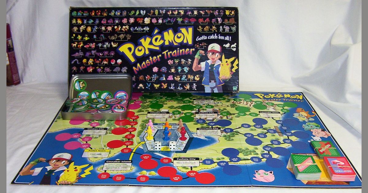 Pokemon Master Trainer Board Game Hasbro 1999 Replacement Parts
