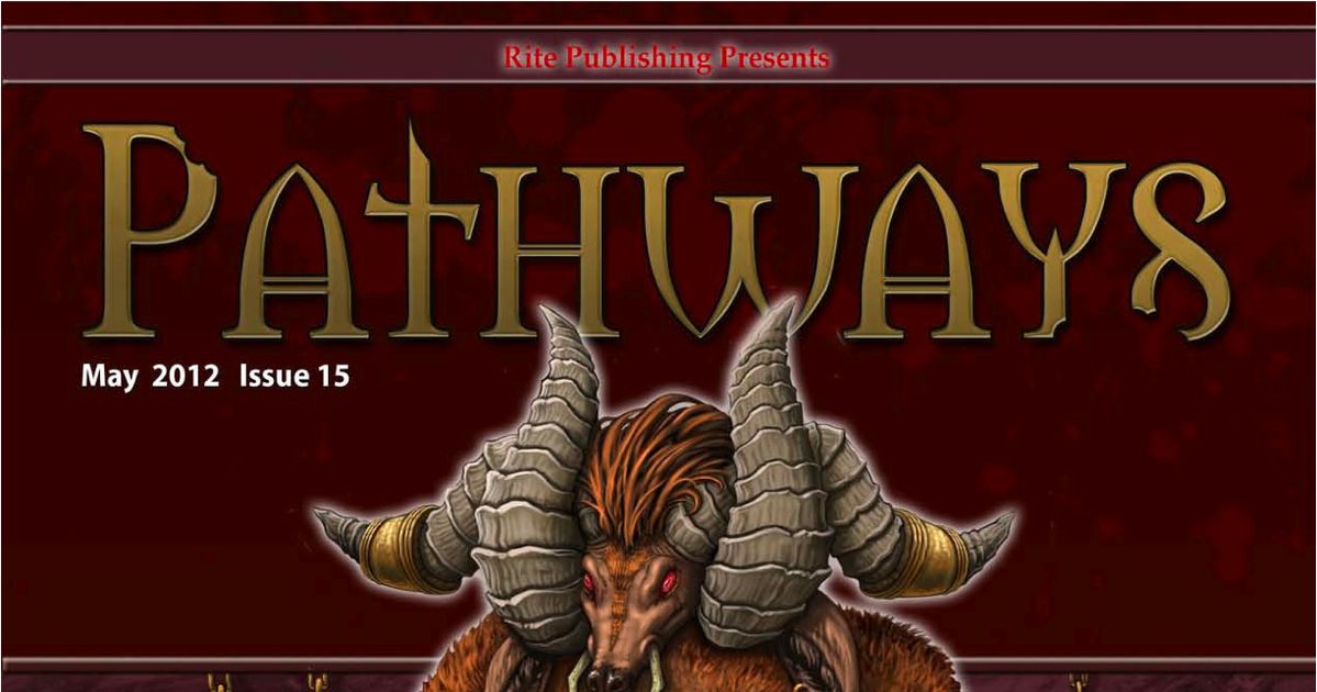 Pathways (Issue 15 - May 2012) | Issue | RPGGeek