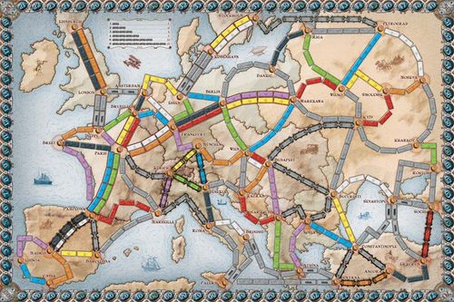 46 Cards Europe Ticket To Ride Spare Destination Cards 