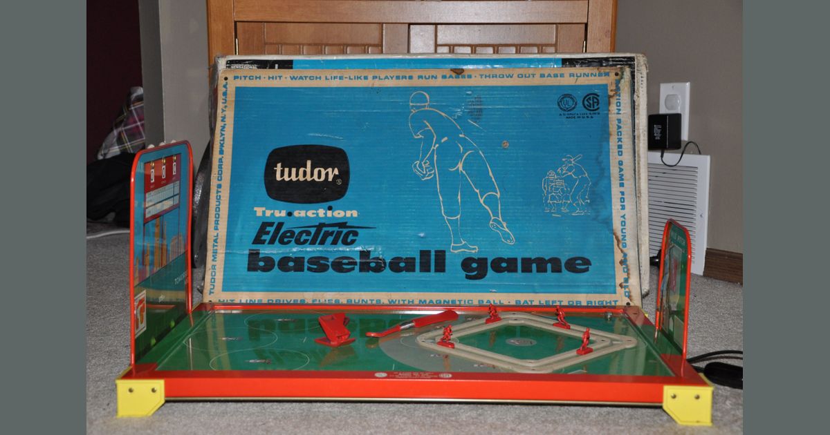 Tudor Tru Action Electric Baseball Board Game BoardGameGeek