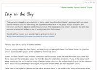 RPG Item: Tales of Entropy: City in the Sky