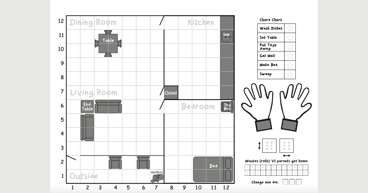 Print and Play Do Your Chores Juegos Roll & Write BoardGameGeek