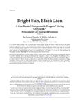 RPG Item: NAE8-04: Bright Sun, Black Lion