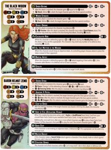Marvel: Crisis Protocol – Black Widow & Baron Helmut Zemo Foil Cards