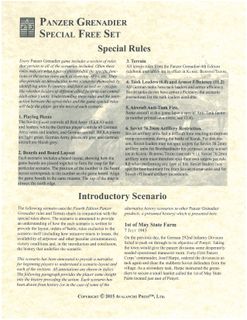 Panzer Grenadier: Special Free Set