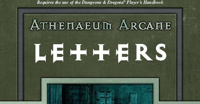 Letters | RPG Item | RPGGeek