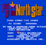 Video Game: Fist of the North Star (1987)