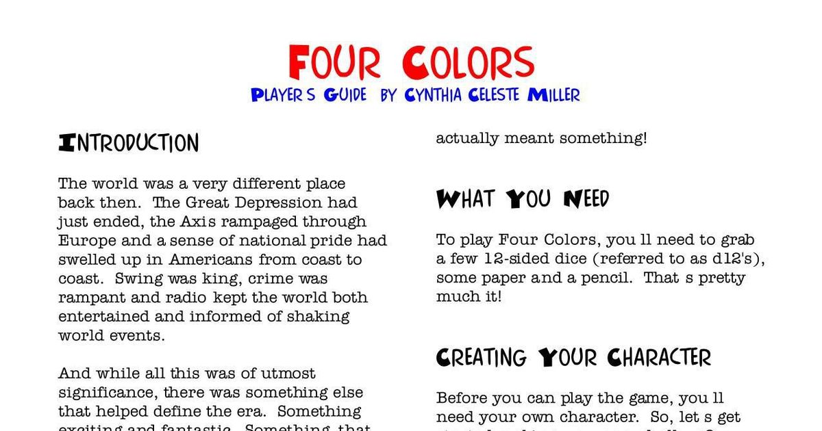 Player's Guide | RPG Item | RPGGeek