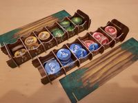 Prototype: Token trays, open