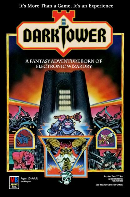 MB Dark Tower Board Game Parts Brass Magic Key 