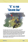 RPG Item: "G" is for "Golden Age"