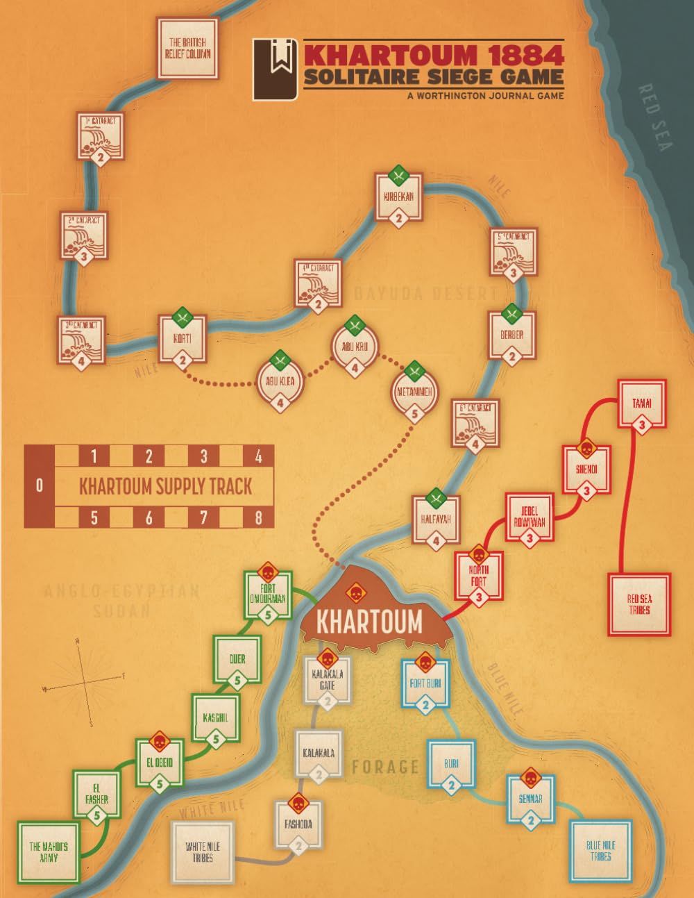 Cover art for Khartoum 1884: Solitaire Siege Game