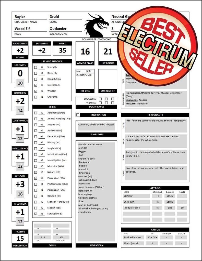 Shadowrun 5e excel character sheet - holfswitch