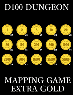 D100 Dungeon: Mapping Game – Extra Gold