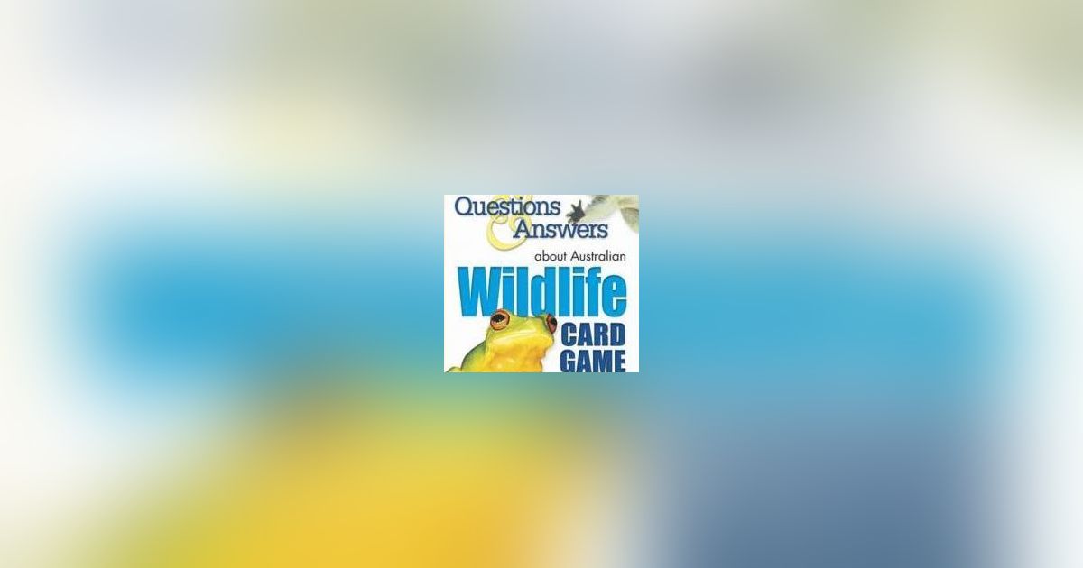 Questions And Answers About Australian Wildlife Card Game | Board Game ...