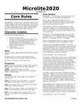 RPG Item: Microlite2020 Core Rules