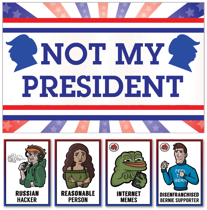 Not My President: The Board Game cover art