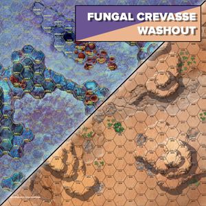 BattleTech: Alien Worlds – Fungal Crevasse/Washout Battlemat