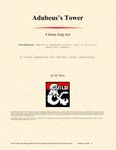 RPG Item: 01: Adubeus's Tower: A Home Long Lost