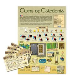 Clans of Caledonia: Česká pravidla a nápovědní karty