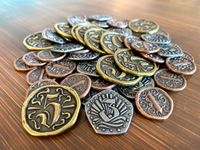 Board Game Accessory: Libertalia: Winds of Galecrest – 54 Metal Doubloon Coins
