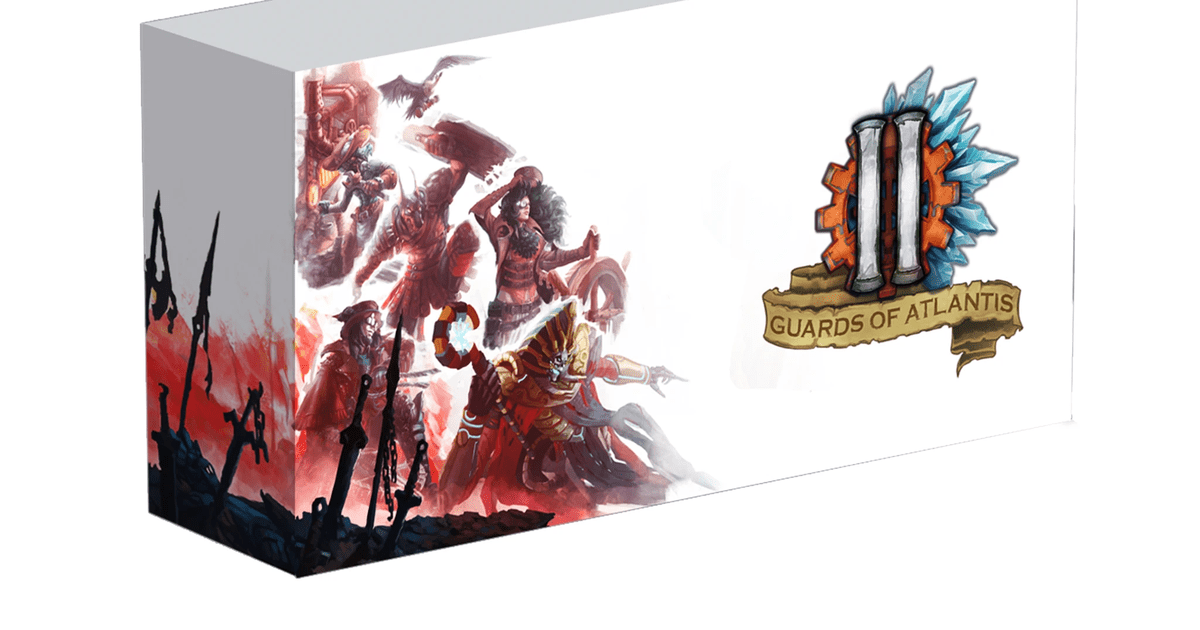Guards of Atlantis II: Tabletop MOBA – Defiant Hero Pack | Board 