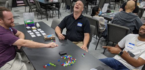 A moment of hilarity after a lightning fast gem grab