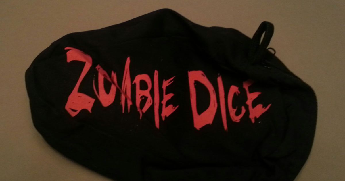 Zombie Dice Zombie Dice Bag Board Game Accessory BoardGameGeek