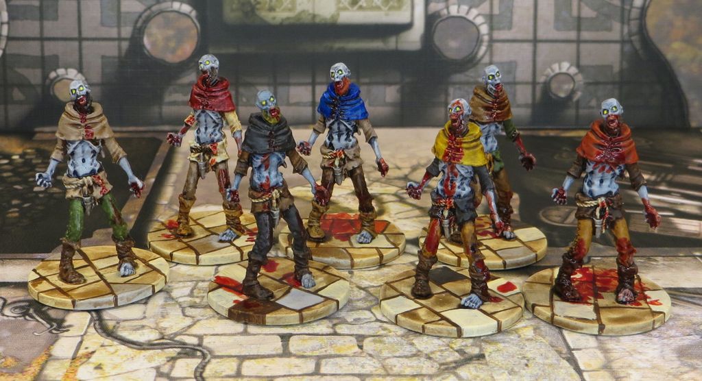 Zombicide Black Plague Core Set Zombies Painting by Numbers